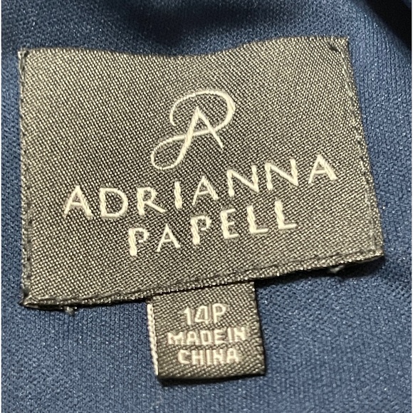 RM Richards Gown Sz 8P Dress Gray Lace Sequins Bow Hi-Low V-Neck Looks New! - Picture 10 of 11